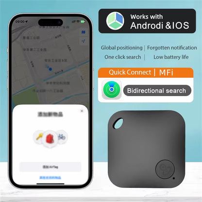 Smart Bluetooth GPS Tracker Work with Apple Find My APP Itag anti Lost Reminder Device MFI Rated Locator Car Key Pet Kids Finder